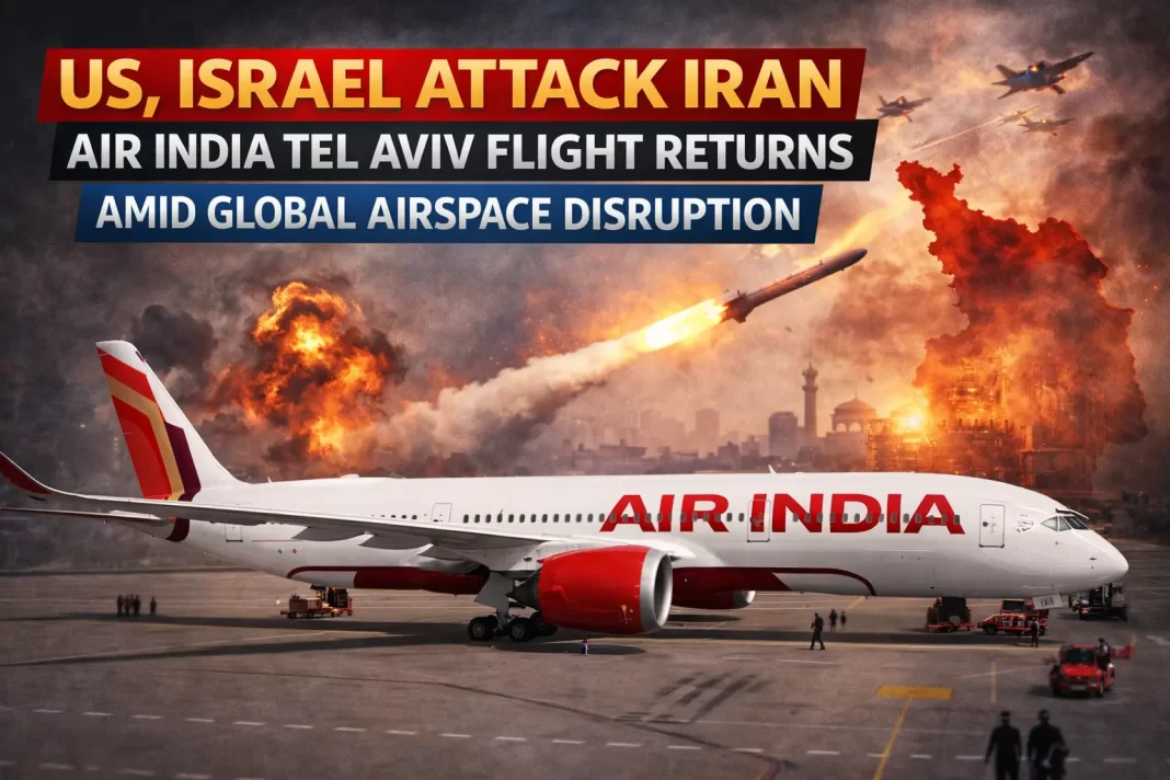 Air India aircraft returning from Tel Aviv after US and Israel strike on Iran